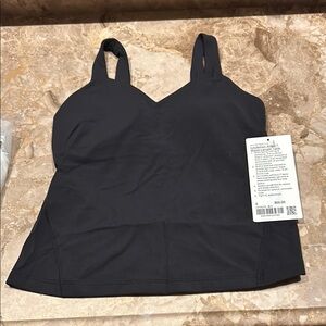 Lululemon Black Align Waist Length Tank Top Size 6